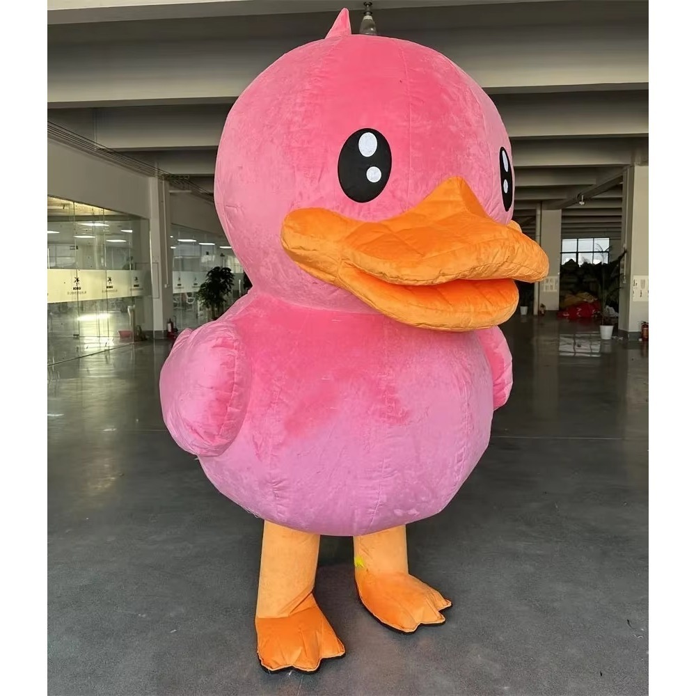 Dolls - Aufblasbares Enten-Maskottchen-Kostüm, Plüschpuppe zum Laufen für