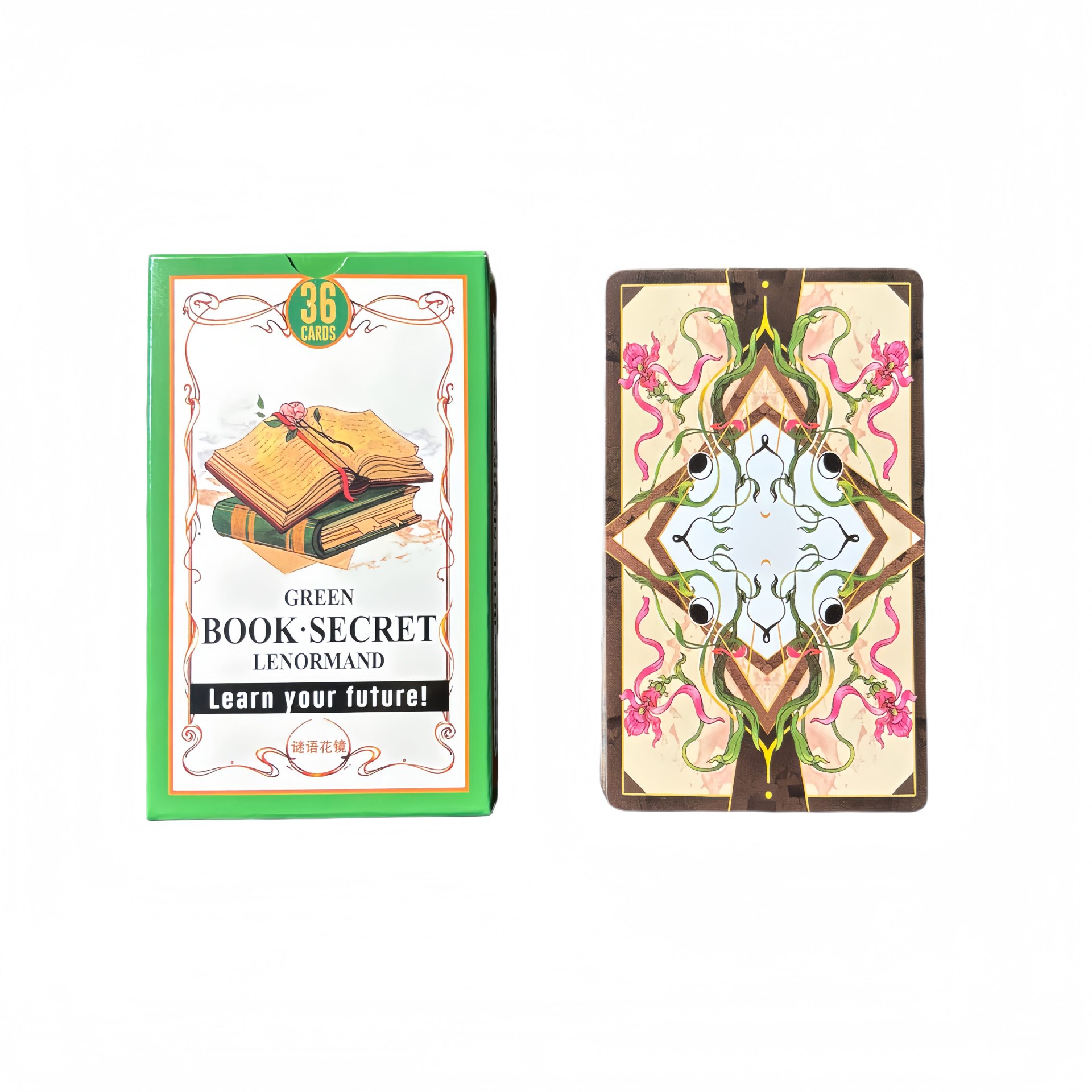 Green Book Secret Lenormand Or – Tarot Cards Deck With Guidebook Bewertung und Preis