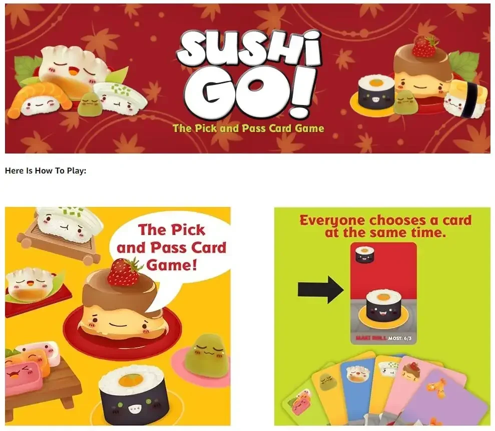 Sushi geht! & Sushi Go Party-K – Board Games Bewertung und Preis