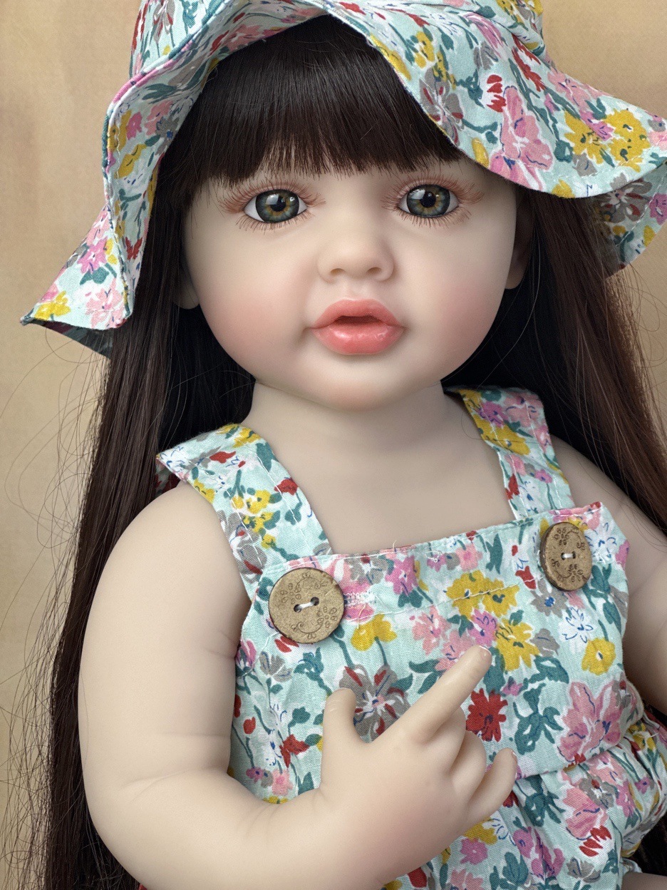 22 Zoll kuscheliges Ganzkörper – Reborn Baby Doll Silicone Realistic Bewertung und Preis